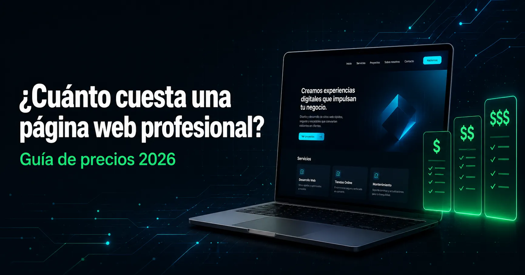 ¿Cuánto cuesta una página web profesional en 2026?
